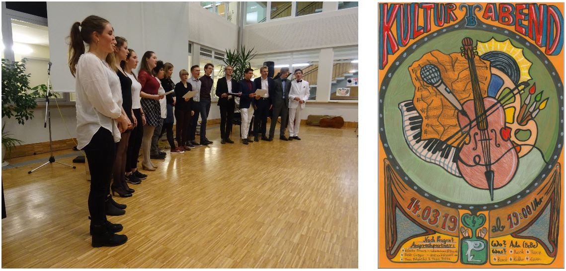 A group of students planned, organized and performed at the IB Kulturabend.